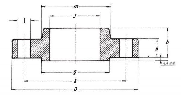 Flanges to be welded overlapping class 600-ANSI B 16.5 FLANGES