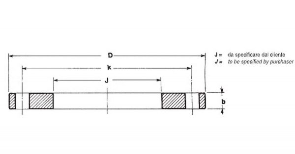 Flat flanges class b d e